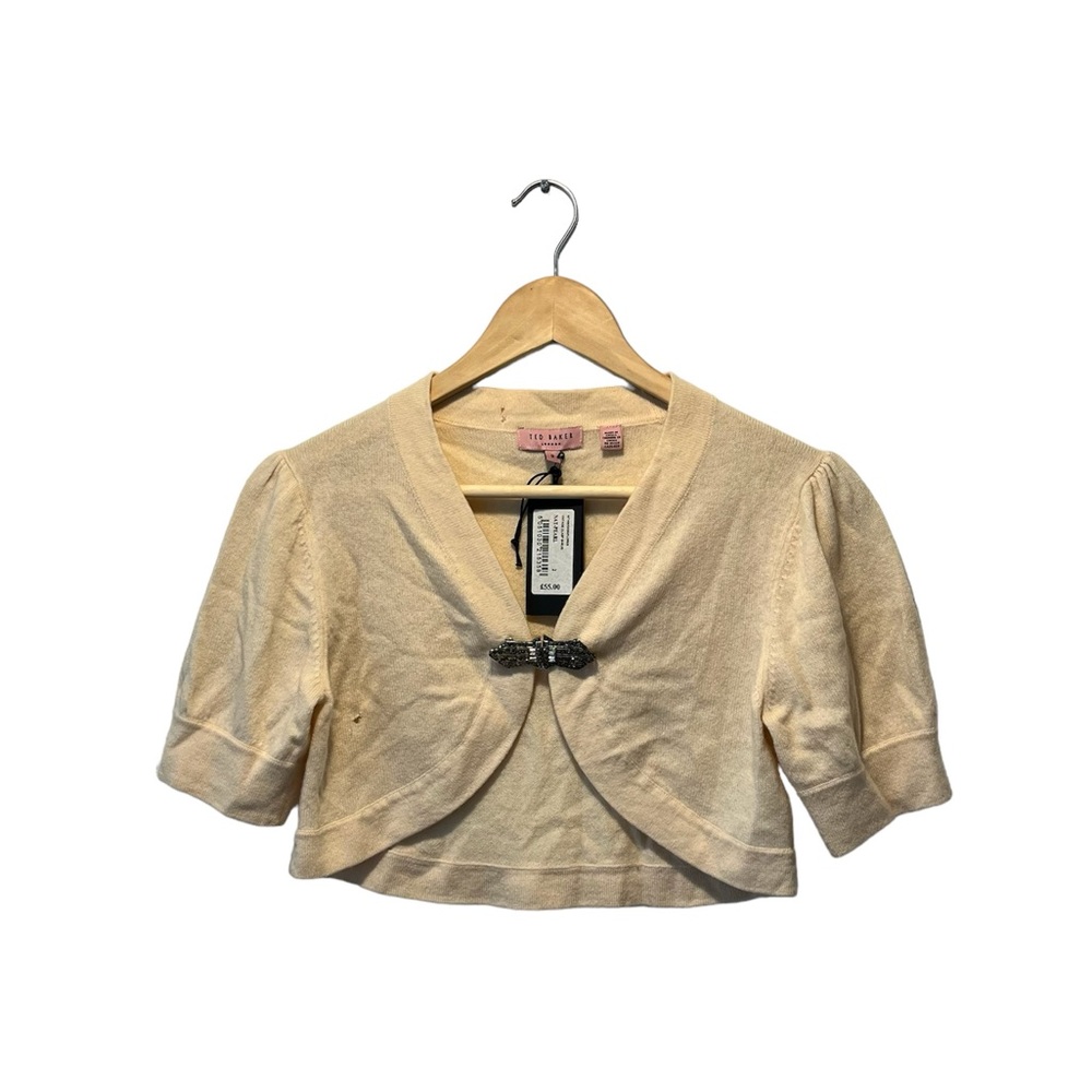 TED BAKER cream bolero shrug NWT women’s small